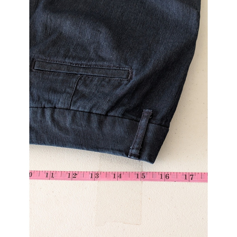 St Johns Bay Womens Size 12 Dark Wash Capri Pants Cropped Stretch Trousers - Picture 9 of 11
